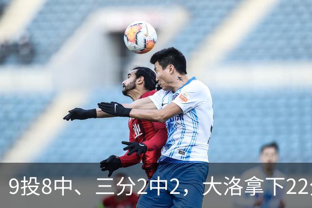 9投8中、三分2中2，大洛拿下22分4板3帽仍难救快船